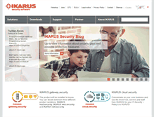 Tablet Screenshot of ikarussecurity.com